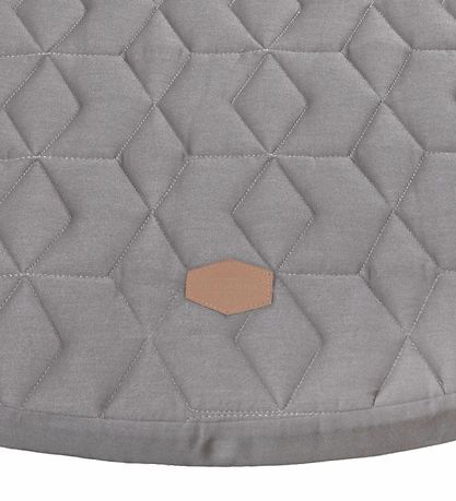 Filibabba Play Mat - Diameter: 90 cm - Soft Guilt - Dark Grey