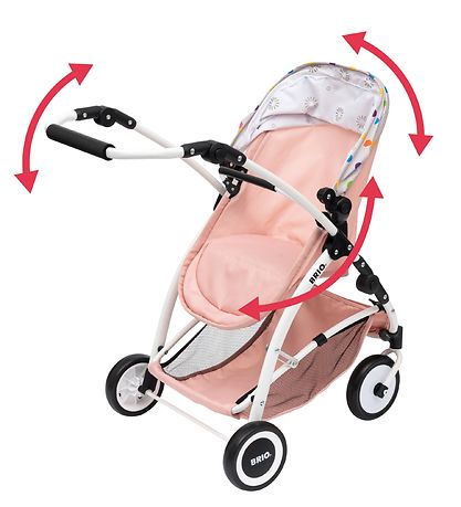 BRIO Doll Stroller - Flex - Rose/White 24906000