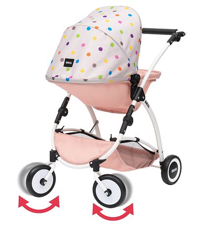 BRIO Doll Stroller - Flex - Rose/White 24906000