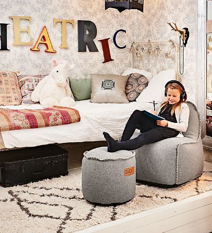 SACKit Pouf - 35x35 cm - Cobana - Junior - Sand Melange