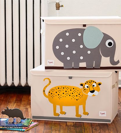 3 Sprouts Storage Box - 38x61x37 - Leopard
