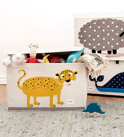3 Sprouts Storage Box - 38x61x37 - Leopard