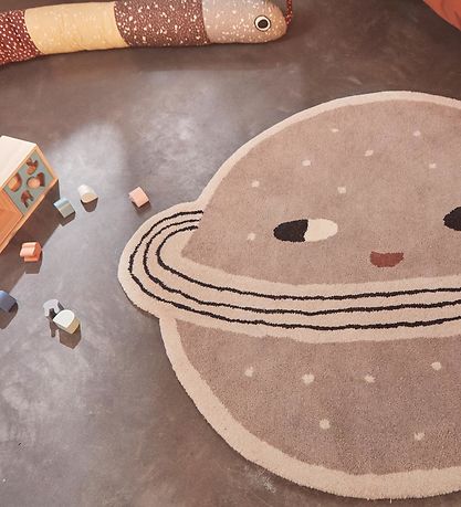 OYOY Teppich - 100x116 cm - Planet - Clay