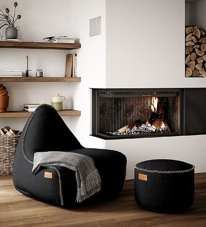 SACKit Baunapoki - Canvas Lounge Chair - 96x80x70 cm - Svart
