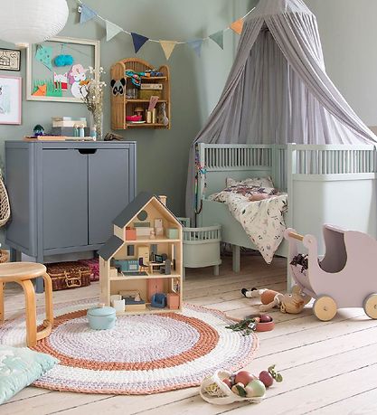 Sebra Dukkevogn - Holz - Blossom Pink