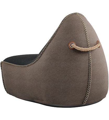 SACKit Baunapoki - Canvas Lounge Chair - 96x80x70 cm - Svart/Brú