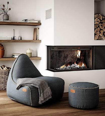 SACKit Pouf - Canvas - 50x35 cm - Petrol