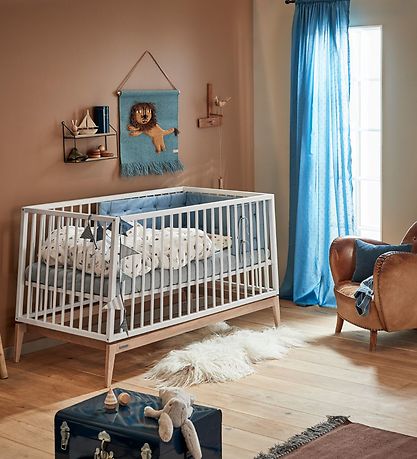 Leander Luna Babysäng - 140x70 - Vit/Ek