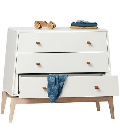Leander Luna Kommode - 103x52x86White/Eg