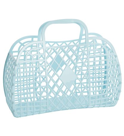 Sun Jellies Large Folding Basket - Retro - 37x30x11 cm - Light B