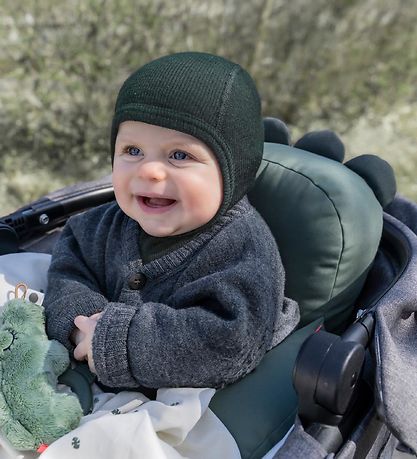 Done By Deer Pram Cushion - Croco Green