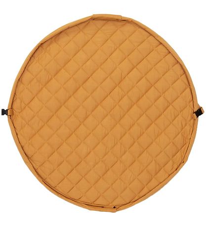 Play&Go Leikfangateppi - Ø120 - Soft Organic - Mustard Chai te