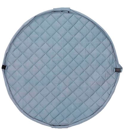 Play&Go Play Mat - Ø120 - Soft Organic - Dusty Blue