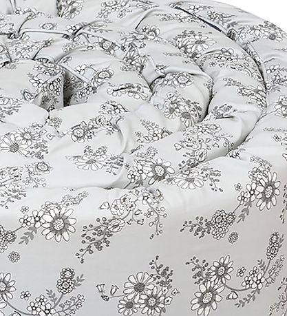 Smallstuff Bed Bumper - Flower Garden - Grey