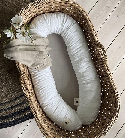 Pine Cone Bed Bumper - 13x190 cm - Ellie - Cloud