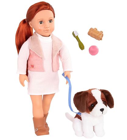 Poupée Our Generation - 46 cm - Delphine av. Chien