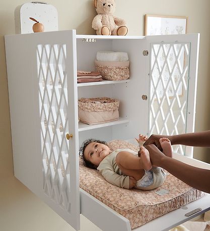 Cam Cam Changing Table Wall Mounted Harlequin Light Sand KW US