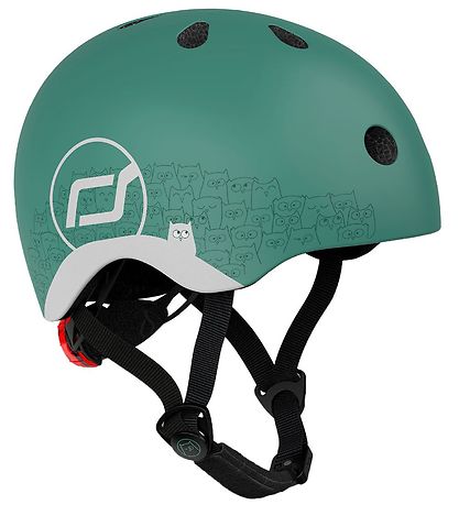 Scoot and Ride Bicycle Helmet - Reflective Forest