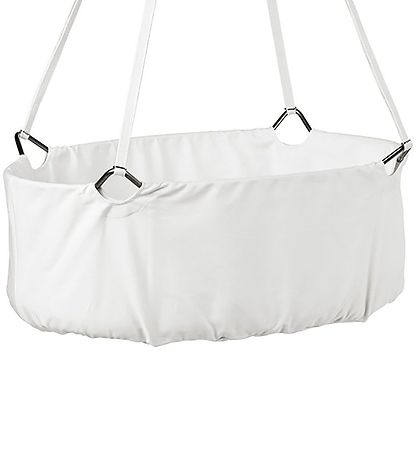 Leander Classic Vugge m. Madras - 83x50x30 cm - Hvítt