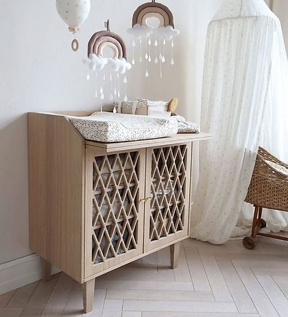 Cam Cam Changing Table - Harlequin - Oak