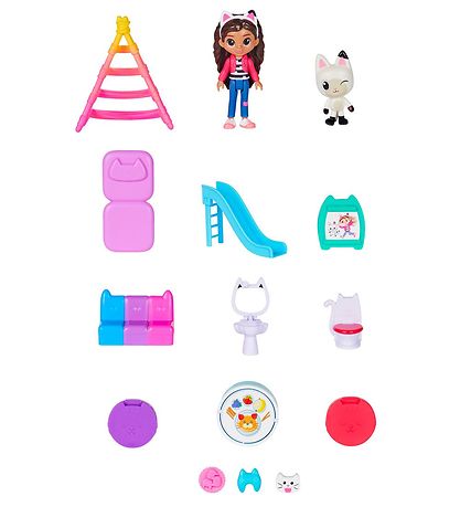 Gabby's Dollhouse Dollhouse w. Accessories - Purrfect Dollhouse