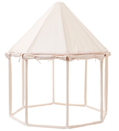 Kids Concept Paviljong Tält - 122x142 cm - Naturvit