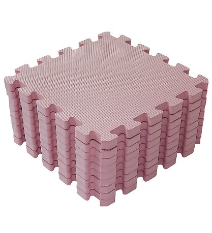 BabyDan Púslmotta - 90x90 cm - Bleikt