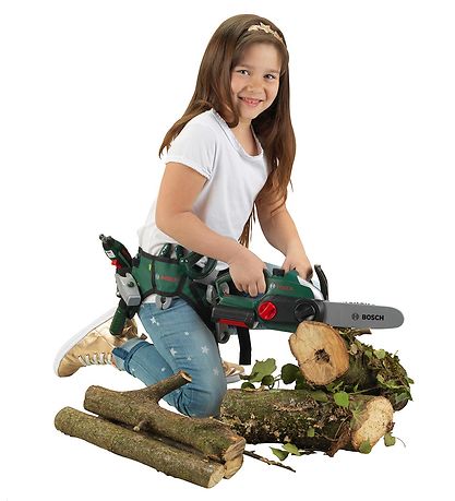 Tronçonneuse av. Accessoires Bosch Mini - Jouets - Vert/Jaune