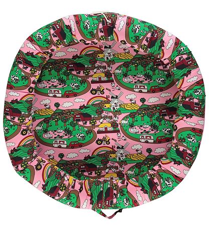 Småfolk Ungbarna hreiður - 75x75 - Bleikt M. Landslag