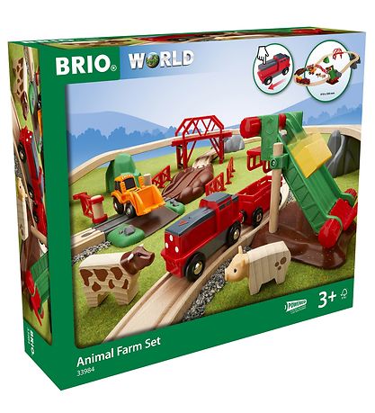 BRIO Animal Farm Set - 30 Parts - Yellow/Green 33984