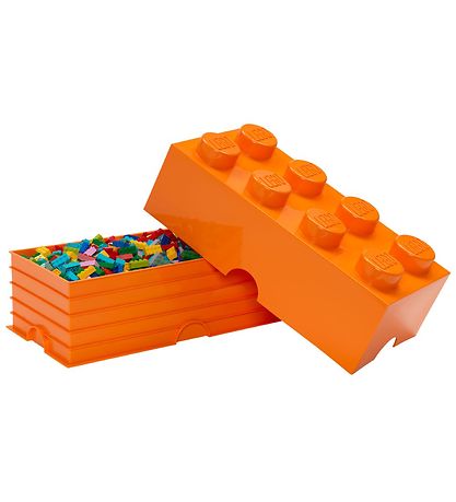 LEGO Storage Storage Box - 50x25x18 - 8 Knobs - Bright Or