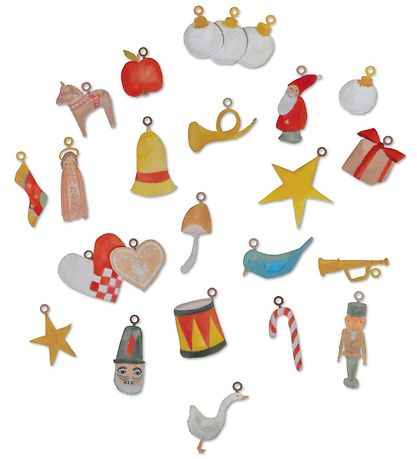 That's Mine Advent Calendar w. 24 Christmas hangings - Felt Chri