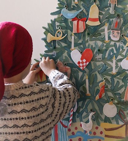 That's Mine Advent Calendar w. 24 Christmas hangings - Felt Chri