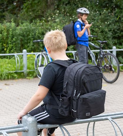 Jeva School Backpack - Square - Black