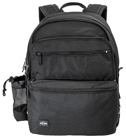 Jeva School Backpack - Square - Black