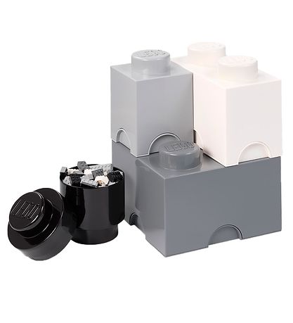 LEGO® Storage Storage boxes - 25x25x18 - 4-Pack - Gray Mix