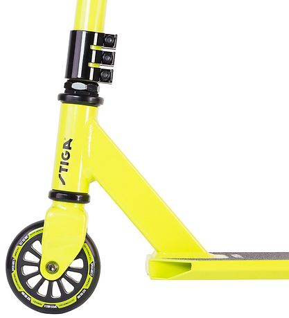 Trottinette Stiga - Astuce Scooter - Capuche - Noir/Citron Vert