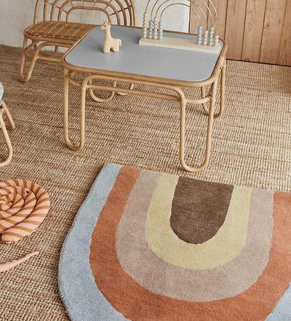 OYOY Teppich - 88x90 cm - Rainbow - Multi