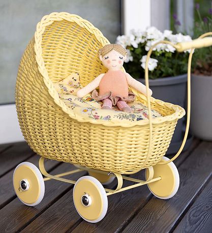 Smallstuff Doll Stroller - Soft Yellow