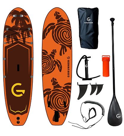 GoRunner Stand Up Paddle Board - 320x84 cm - Turtle - Orange