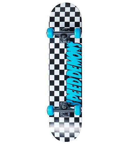 Speed Demons Skateboard - 7.75'' - Checkers Komplett - Blå