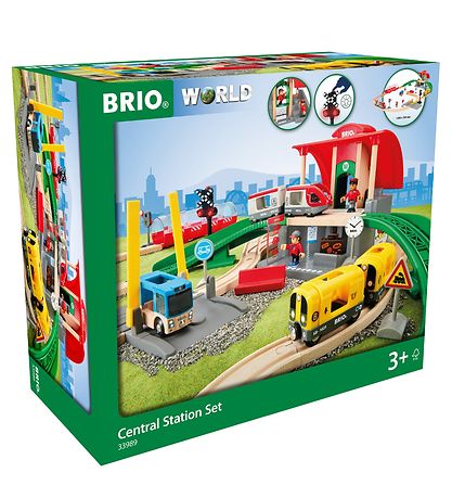 BRIO Spielzeug - Hauptbahnhof Set - 37 Teile 33989