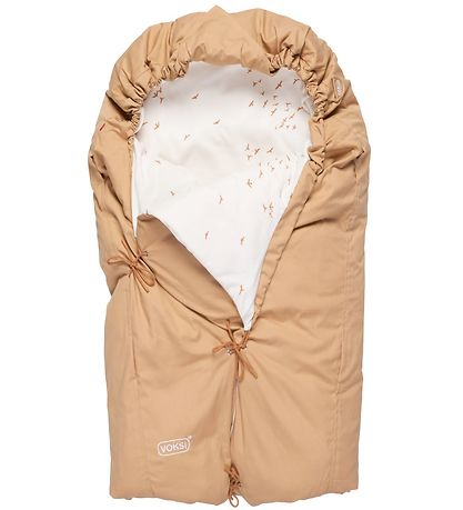 Voksi Footmuff - Classic+ Mini - 100 cm - Warm Beige Flying