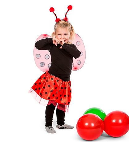 Molly & Rose Búningur - Vængir/Hárstöng - Ladybug