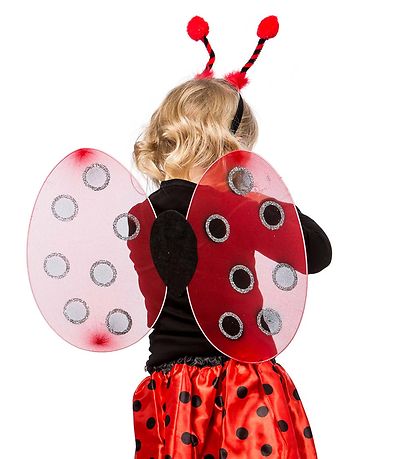 Molly & Rose Búningur - Vængir/Hárstöng - Ladybug