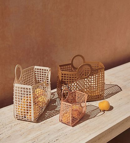 Liewood Folding Basket - Samantha - 23x23x8.5 cm - Rose