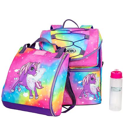 Jeva School Backpack - Intermediate - Rainbow Alicorn