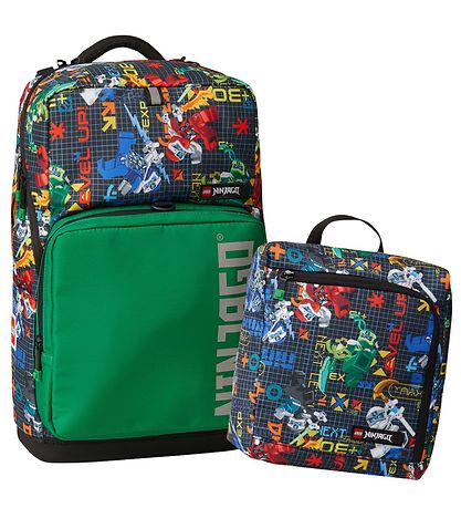 LEGO® Ninjago Skólataska M. Fimleikataska - Grænt/Multi