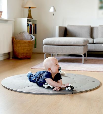 BabyDan Play Mat -  110 cm - Round About - Grey