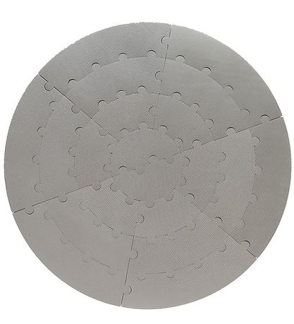 BabyDan Play Mat -  110 cm - Round About - Grey